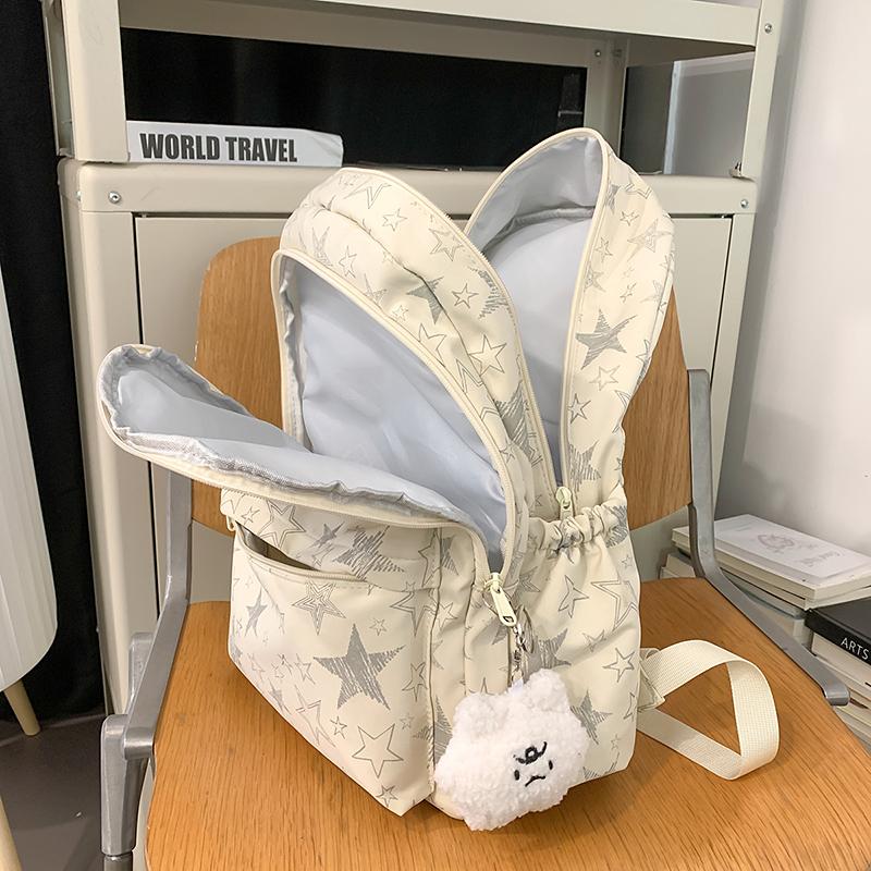 Zaino Scolastico per Studente delle Medie Zaino da Viaggio da Uomo a Grande Capacità con Stampa a Stelle da Donna