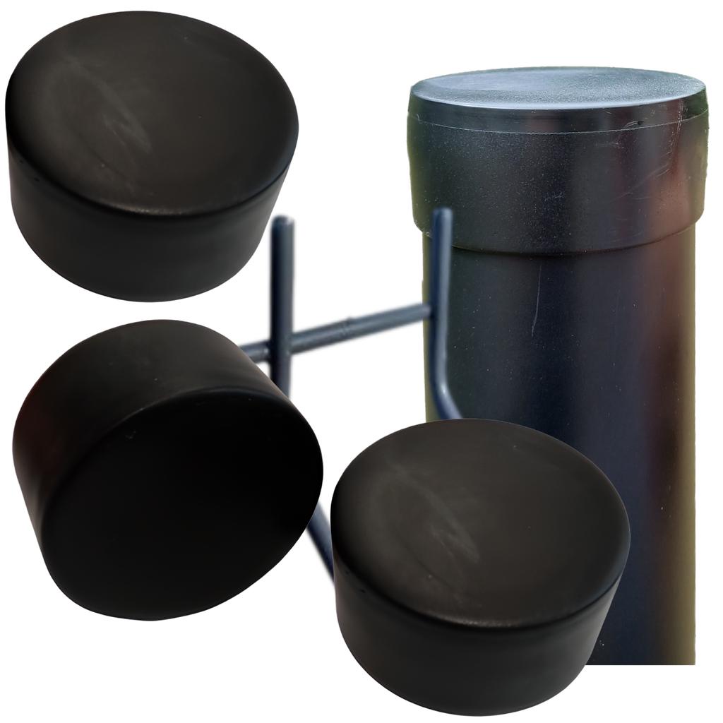 External end cap for profile, cap, roof, Fi45, 50 PCS, BLACK