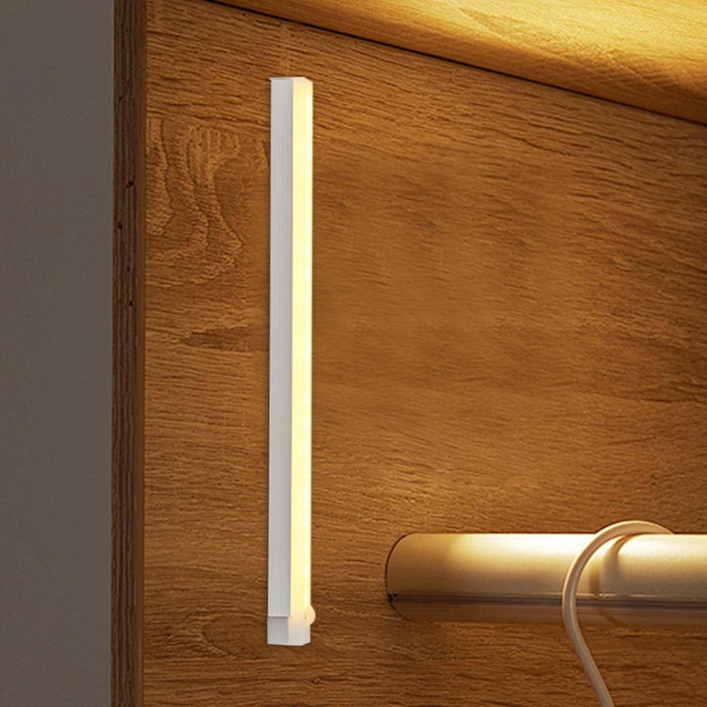 Wireless USB Rechargeable Motion Sensor LED Bar Light Induction Night Light Portable Cordless Magnetic Cabinet Lamp for Kitchen