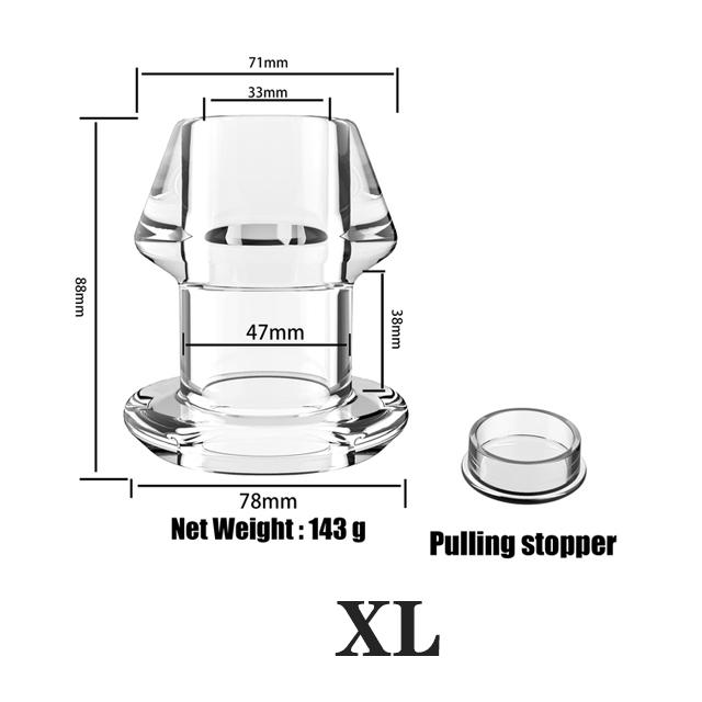 Silicone Hollow Anal Plug With Stopper Speculum Enema Anus Dilator Butt Plug Prostate Massage Bdsm Sex Toys For Woman Men