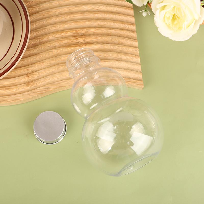 Disposable 500ML Gourd Water Bottles For Milk Tea Coffee Juice Portable Drinking Cup Home Clear Juicing Beverage Drink Bottle