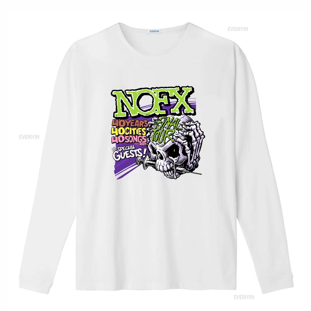 Vintage Nofx T-Shirt Final Tour 2023 Punk Rock Band 40 Jahre Städte Lieder Mit Speziellen Gästen vintage Gewaschenes Grafik-T-Shirt für Herren Weich