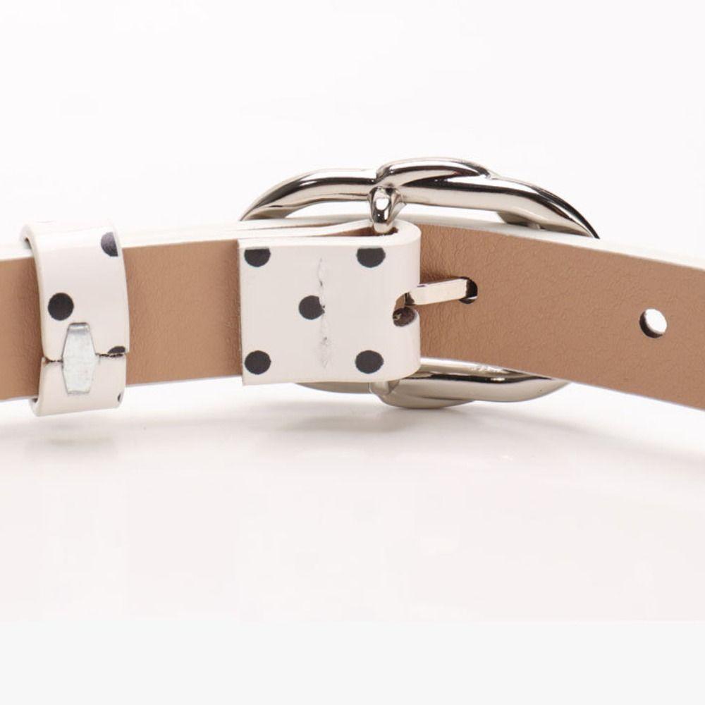 Millennial-Style Polka Dot Belt Dopamine Retro Thin Belt Skirts Waistband Jeans Accessories
