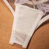 Underwear Transparent Embroidery Cotton Crotch Sheer Mesh Transparent Embroidery Thongs for Honeymoon