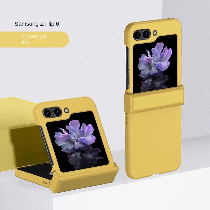 Tvrdé pouzdro na telefon Skin Feel pro Samsung Galaxy Z Flip 6 5 4 3 Flip6 Flip5 Flip4 Flip3 5G Ochrana pantů Odolný proti nárazům