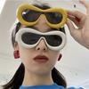 New Oval Sunglasses for Men Women Retro Fashion Shades Candy Color Sun Glasses Eyewear Goggles