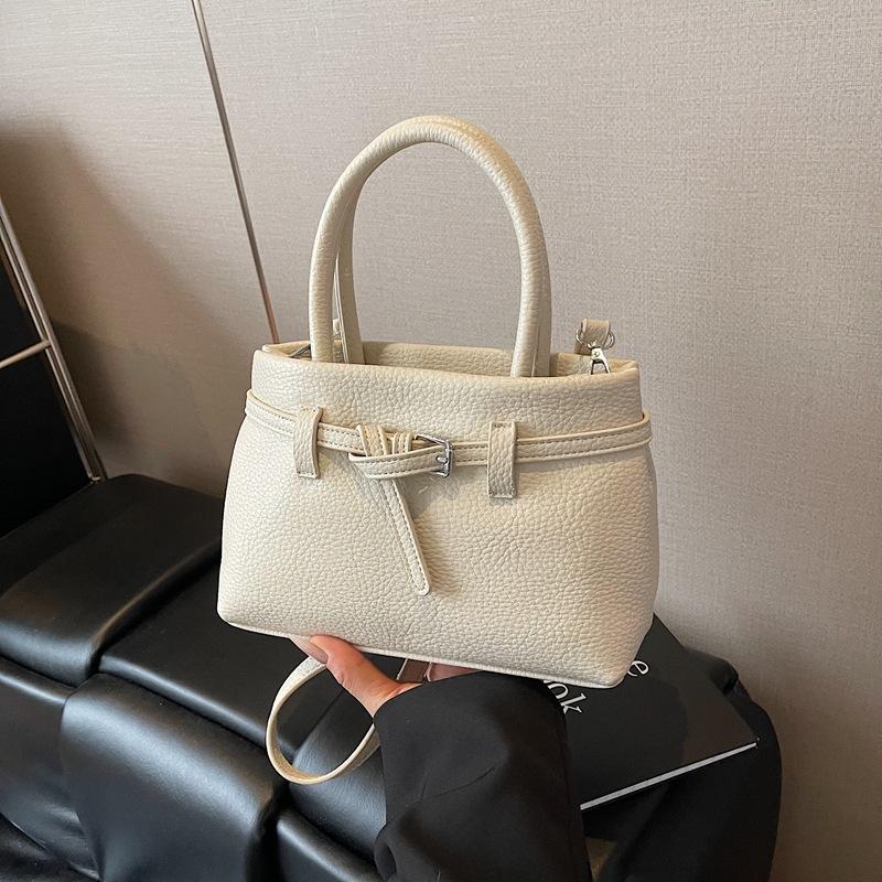 Premium Hand Bag Women's 2025 New Trendy Fashion Textured Shoulder Bag Commuter Messenger Bucket Bag
