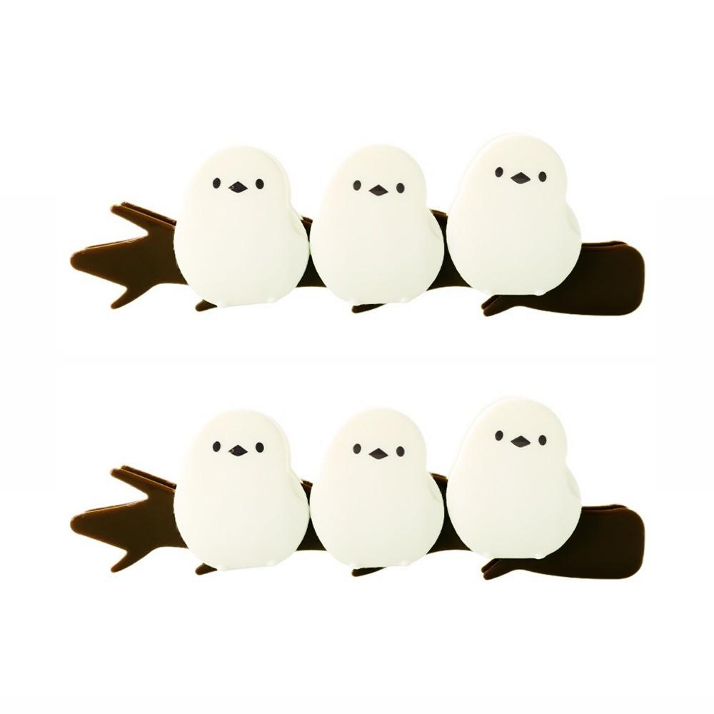 Practical Plastic Bird Magnetic Sealing Clip Cute Moisture-proof Fresh-keeping Clip Sealed Food Bag Clip Household белый