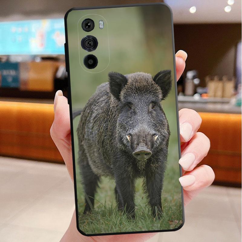 

Phone Case For Motorola Edge 50 40 Pro 60 50 40 30 Ultra Neo Fusion Moto G85 G72 G53 G54 G84 G13 G32 Animal Wild Boar Moto G32