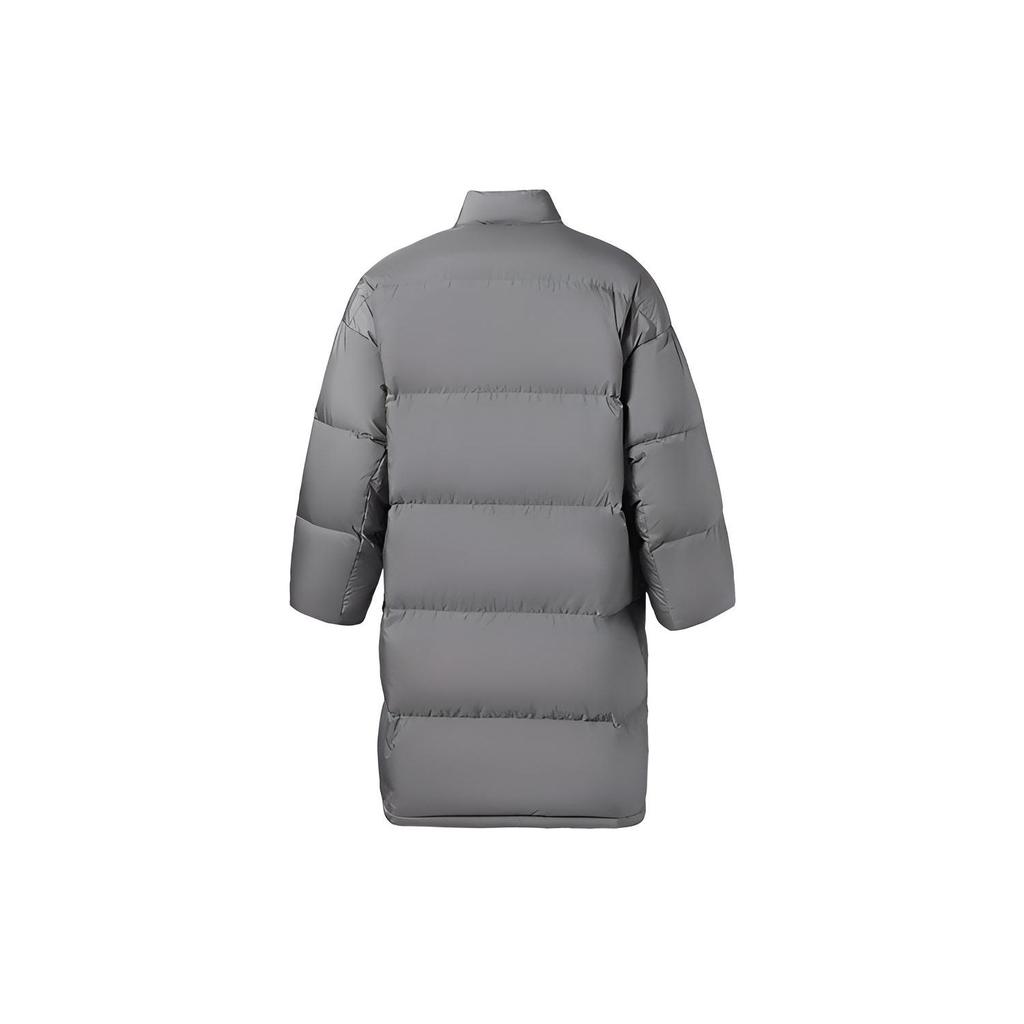 Li Ning Runway Series Loose Mid-Length Warm Sports Down Jacket Men Jacket Gray AYMR067-2
