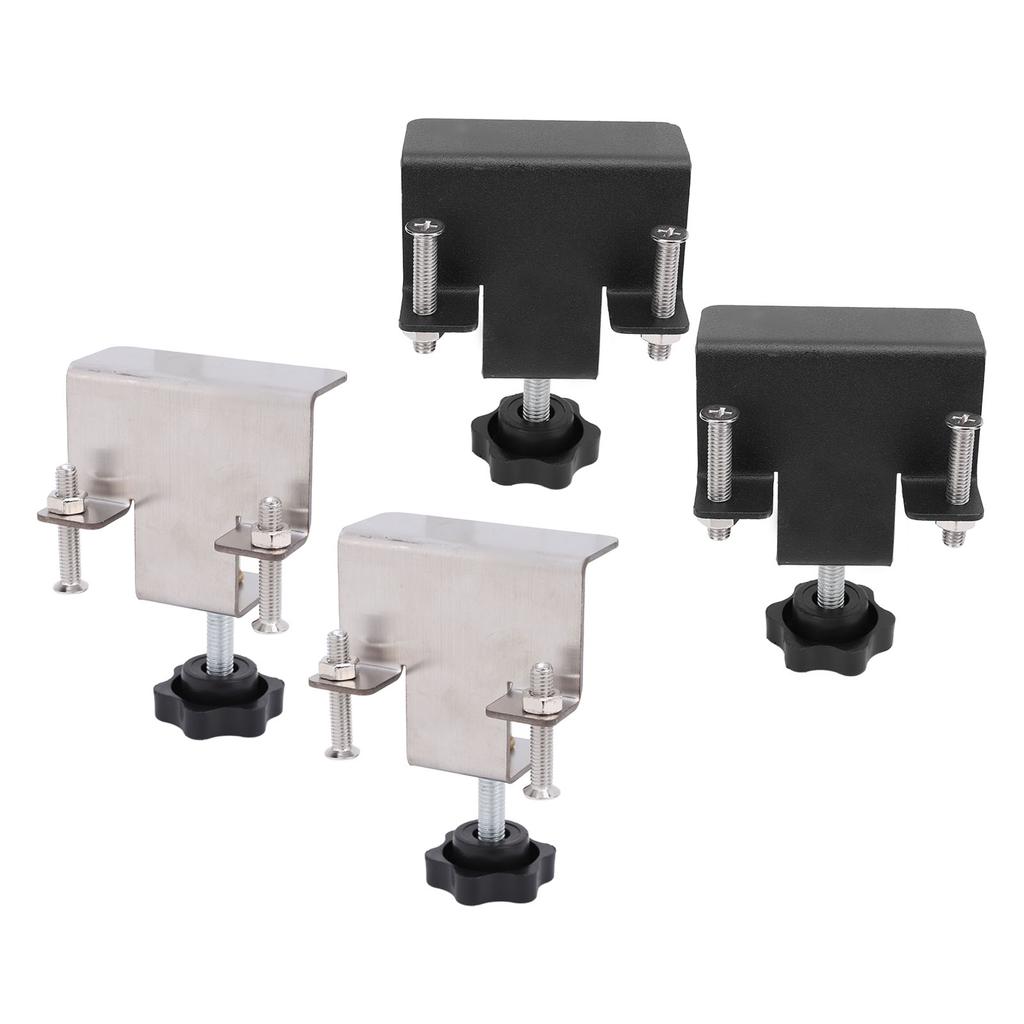 2PCS Universal Cabinet Clamp Stainless Steel Anti Slip Drawer Front Installation Clamps for Accurate