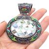 1Pc, Boho Energy Natural Stone Oval Pendant, Reiki Healing Crystal Charms for DIY Women's Necklace Accessories, Halloween Jewelry Making Craft Gift