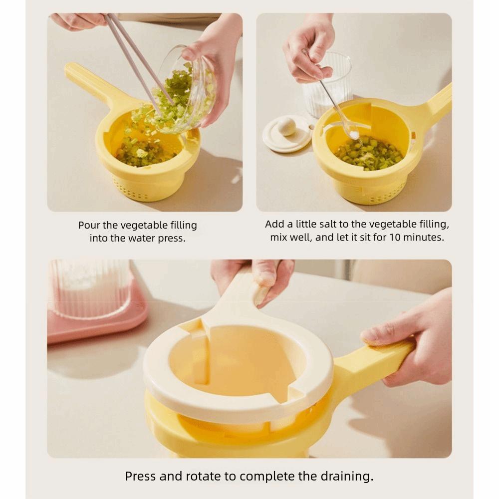 Portable Vegetable Squeezer Manual Rotating Vegetable Water Squeezing Machine  Cooking