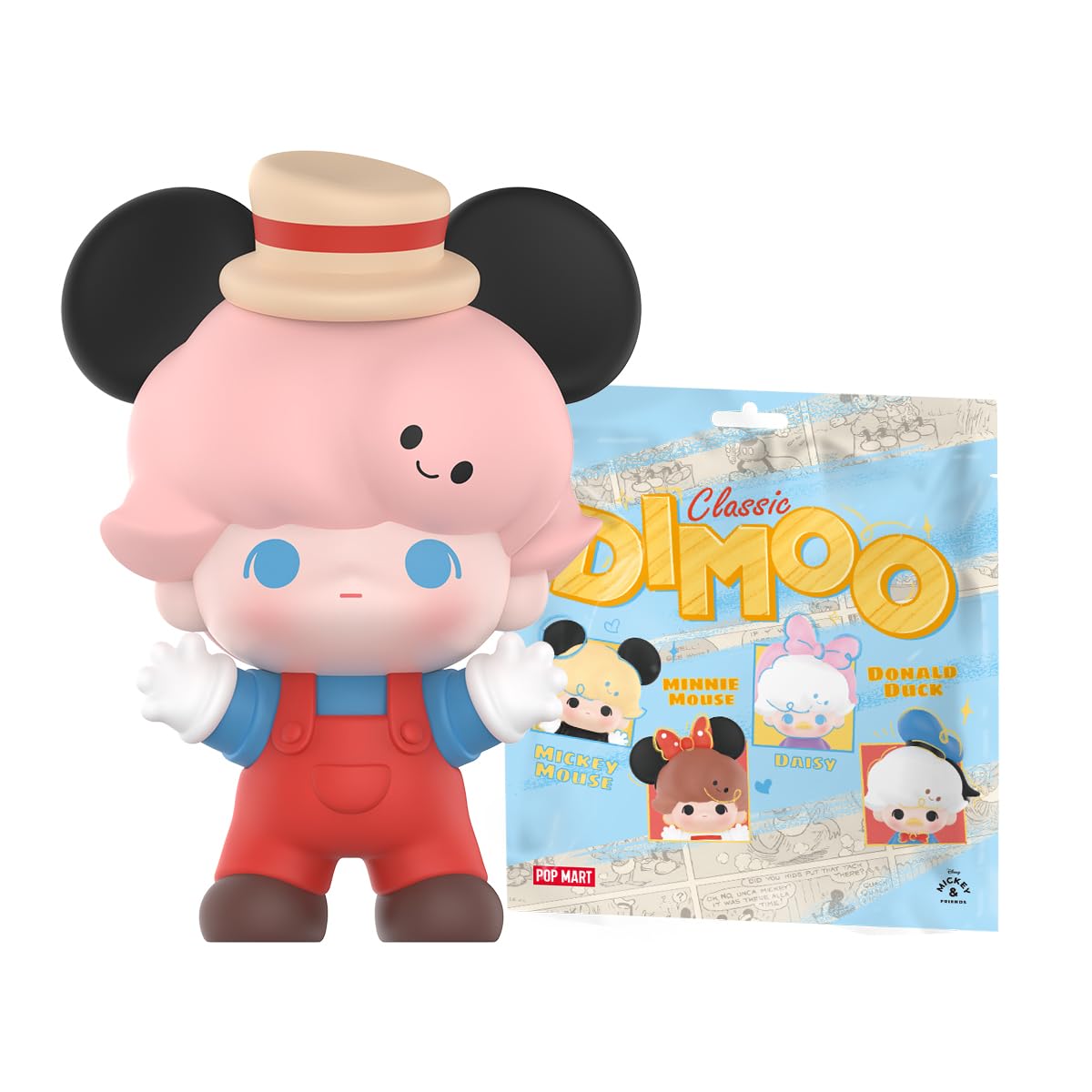 

POP BEAN DIMOO WORLD x DISNEY Классическая Серия Штук в Коробке от Pop Mart Гашапон Слепая Коробка Пластик Премиум ПВХ Мягкий Оригинальные Подарки на День Рождения (3 шт.)