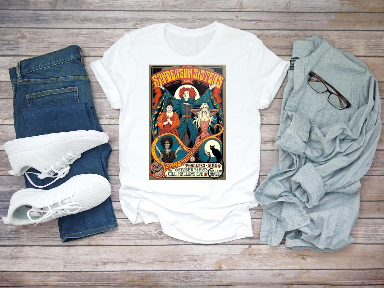 Parody funny Hocus Pocus Halloween Short Sleeve White Men T-shirt A138 XXXL