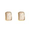 Luxus Design Ohrstecker Goldfarbe Perlenohrstecker Ohrstecker Geschenke für Frauen