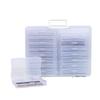 Transparent Photo Storage Box With Handle Photo Organizer Storage Container With 16 Inner Display Case For Pictures Arts Beads