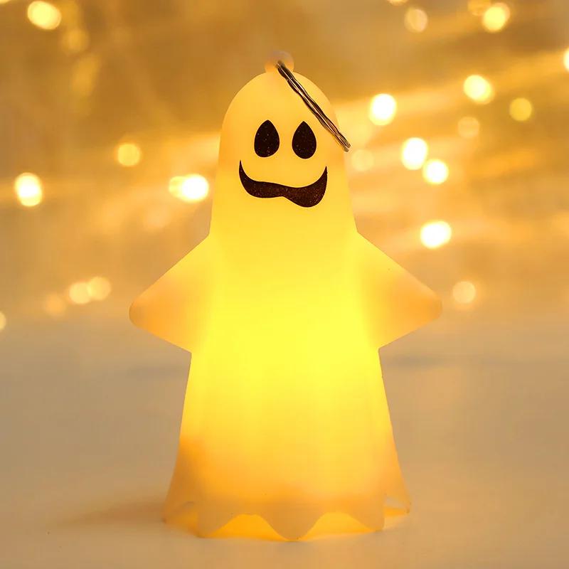 Horror Props Halloween LED Cute Ghost Hanging Lamp Horror Pumpkin Lantern Ghost Pendant Halloween Party Haunted House Home Decor