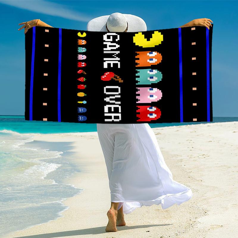 Pixel Game Fashion Beach Towel: Ideal for Summer Adventures Soft, absorbent and quick drying suitable for swimming and bathing
