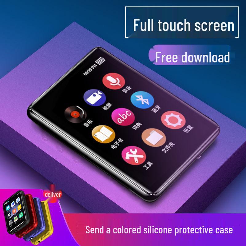 New Full Touch MP3/MP4 Bluetooth Music Player with External Speaker & English Word Lookup