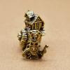 Hip Hop Exaggerate Solid Brass Snail House Small Ornaments Tea Pet Ceremony Copper Simulation Animal Figurines Miniatures Toys