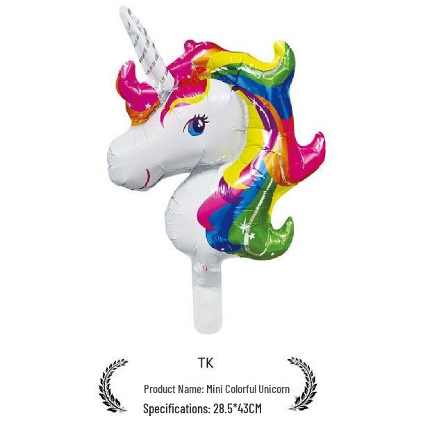 Einhorn Aluminiumfolienballons für Kindergeburtstagsfeier Dekorationen