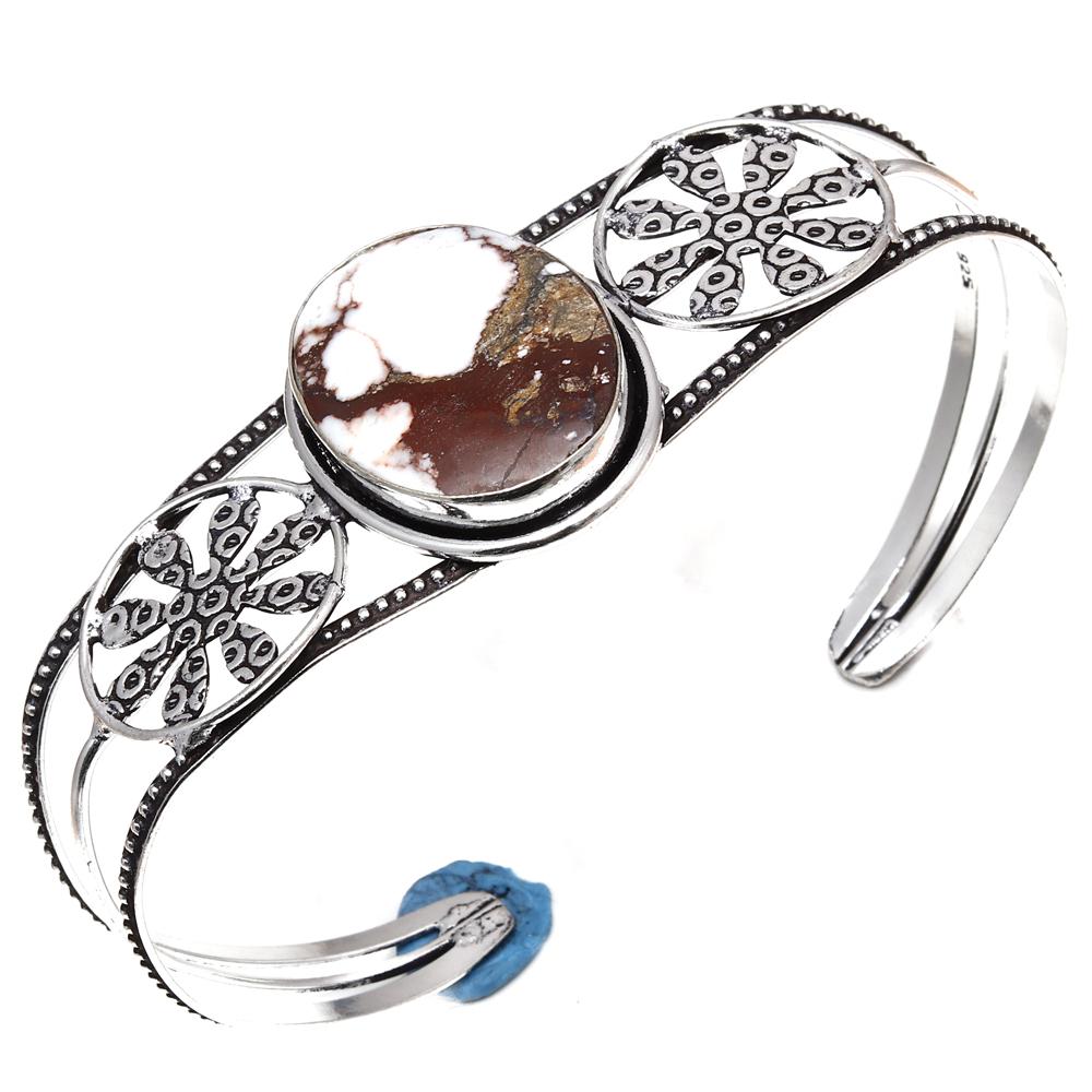 

Ювелирные изделия из яшмы Wild Horse Gemstone Cuff-Bangle 7 Regular