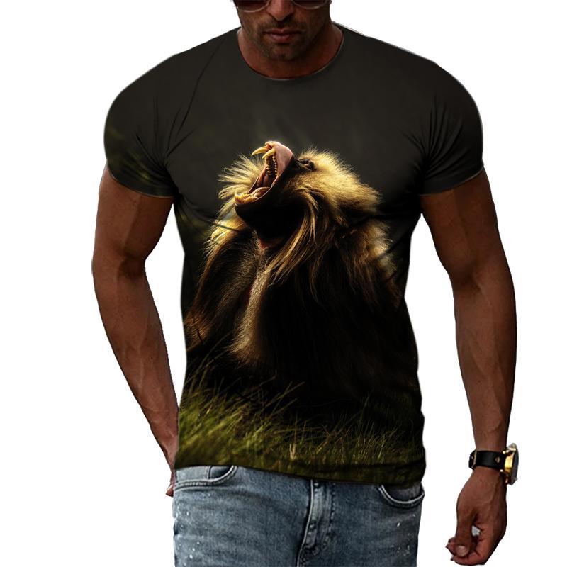 Sommar Trendiga män Funny Monkey grafiska t-shirts Mode Smak Casual Personlighet Tryckt T-shirt Hip Hop street style T-shirts Topp