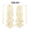 LISI HAIR Long  Ponytail Synthetic Wig Pack In Clip Hair Extension Ombre Black Gold Brown Ponytail