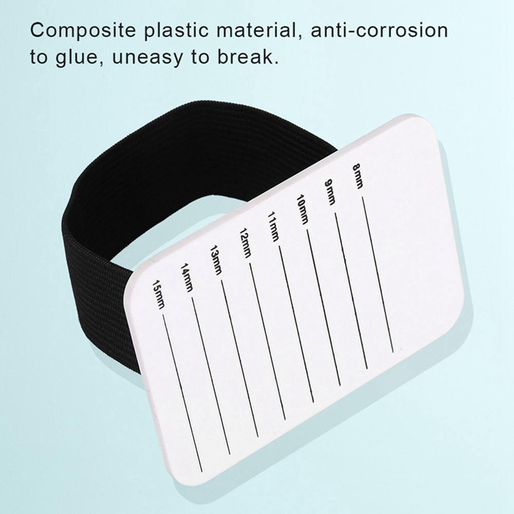 Eyelash Extension Hand Plate, 8-15mm Makeup Tray Strip Holder, Accelerated Grafting Holder for Professional Salon and   Use with Belt