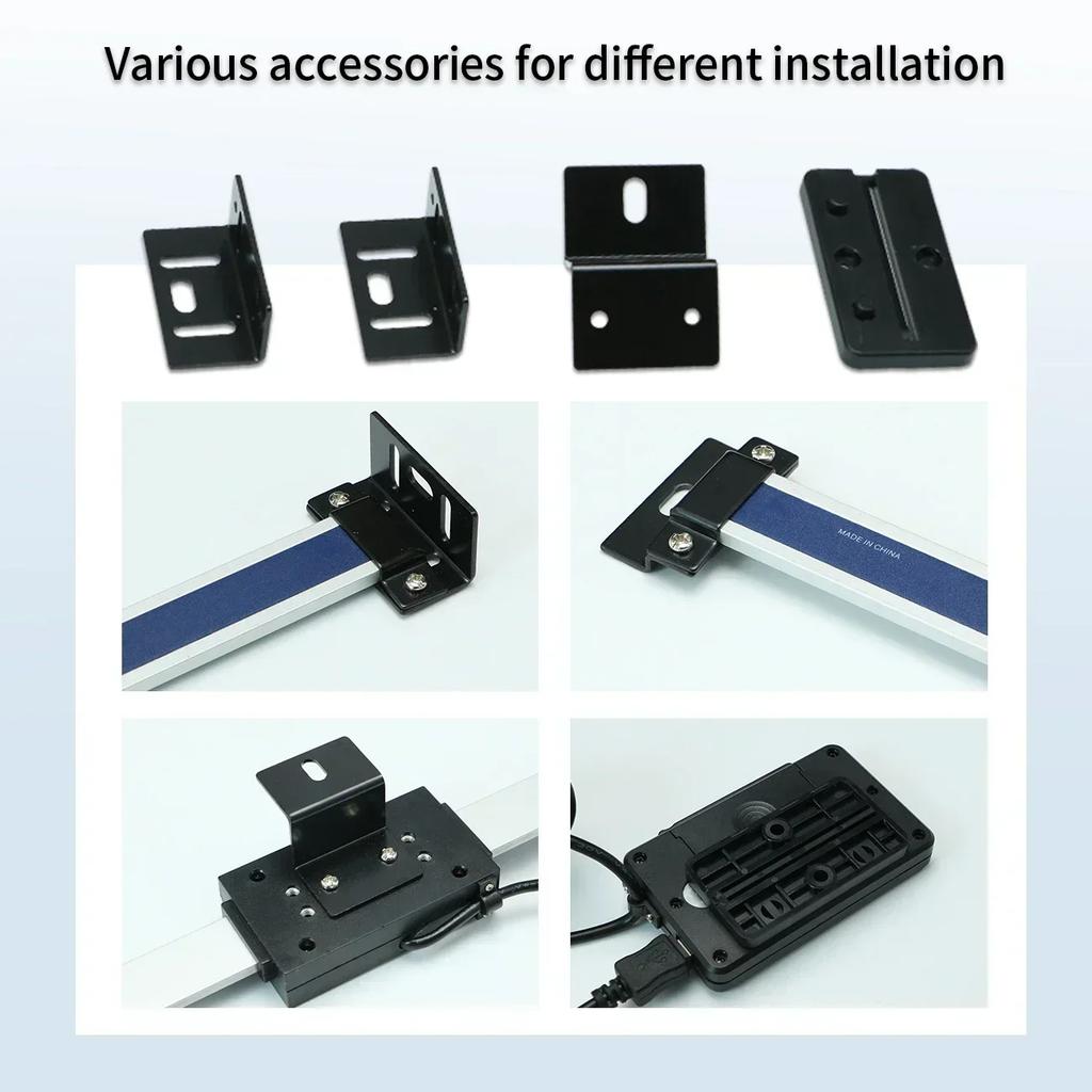 0-150/200/300mm Remote Digital Linear Scale Table Readout Scale For Bridgeport Mill Lathe Linear Ruler With LCD Base