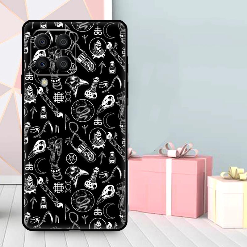 Raven Skull Case For Samsung Galaxy M36 M12 M52 M06 M16 M56 M33 M15 M55 M31 M13 M14 M53 M32 M35 M34 M54