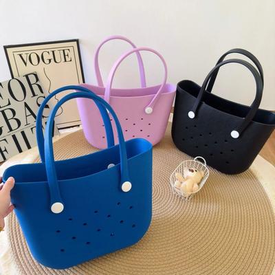 Rubber Tote Bag- Lightweight,Washable,Durable -All Purpose EVA Beach Bag for Women Tote for Trave,Moon