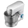 Küchenmaschine, 6 L Elektrische Küchenmaschine, 1500W Teigkneter, 6+P Geschwindigkeiten Kippkopf-Küchenmixer mit 1,5 L Mixbecher, Edelstahlschüssel, Knethaken,