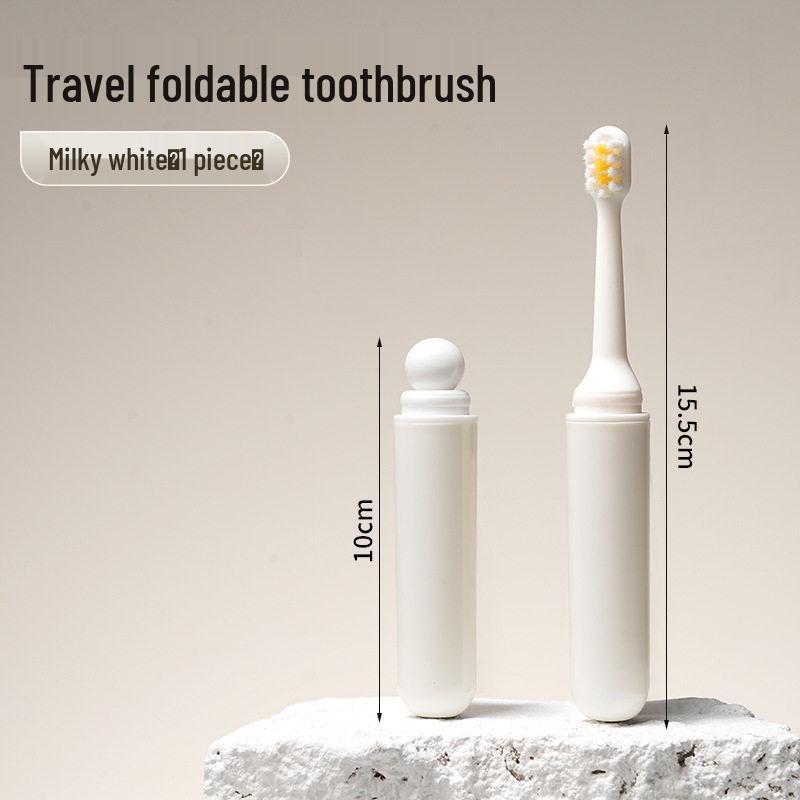 

Travel Toiletries Kit: 3-in-1 Portable Mouthwash Cup with Toothbrush & Toothpaste Case, Ideal for Business Trips.