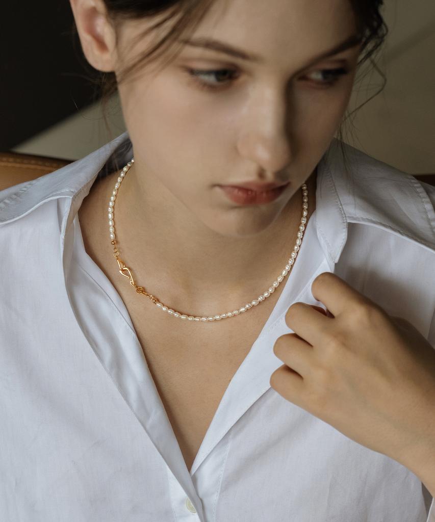 Has [Renewal] Lv039 Classic Freshwater Pearl Necklace