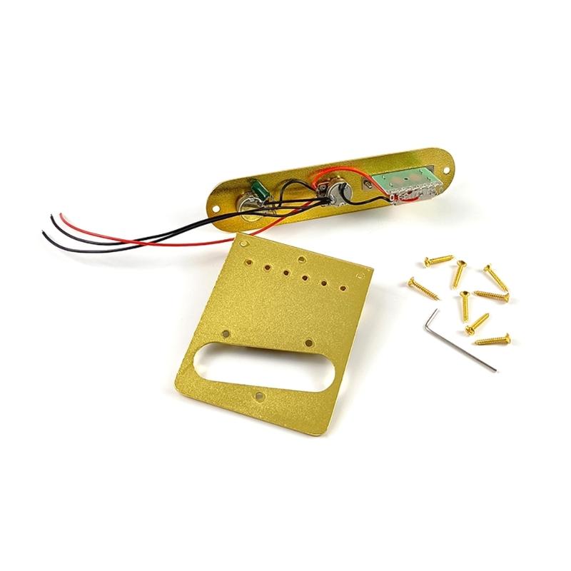Guitar Control Circuit Board Replacements Prewired Control Plate Bridge Set with Single Coil Pickup Hole Guitar Parts