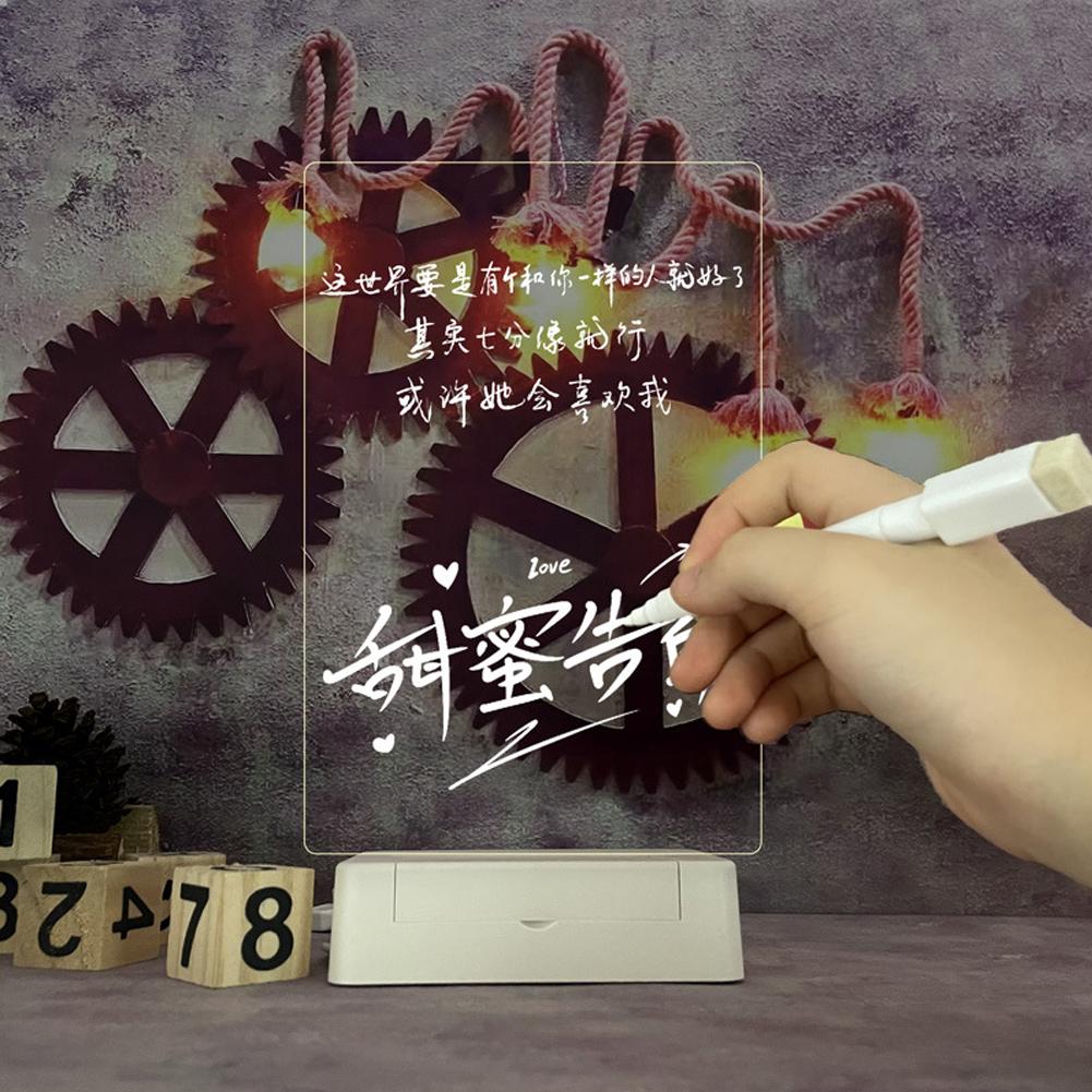 Note Board Creative Led Night Light Message Board Decoration Night Lamp