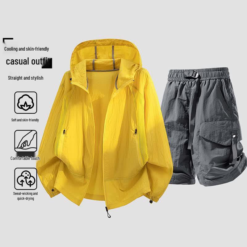 MEDE Men's UV Protection Ice Silk Sport Set