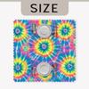 Tie Dye Square Tablecloth Hippie Colorful Swirls Rainbow Table Cloth Cover for Holiday Parties Kitchen Dining Indoor Outdoor