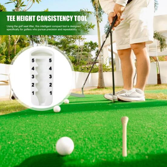 Nastavovač výšky golfového týčka 5 nastavení Přesně nastavitelný Setter výšky golfového týčka Nástroj pro elevaci týčka pro venkovní golfový trénink pro konzistentní švihy