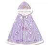 Disney Rapunzel & Pascal Kids' Cape with Hood and Tiara, Embroidered, Purple