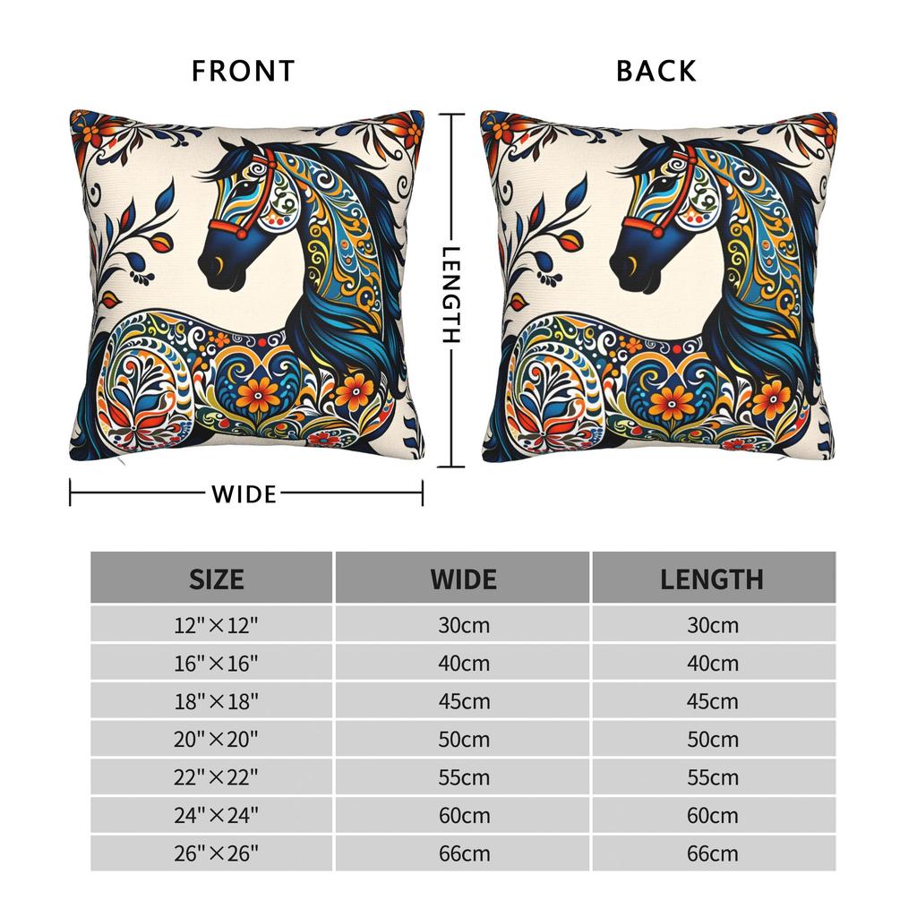 Spring Refresh 2D Printed Pillow Case Vintage Pillow Cover Comfy Pillowcases For Sofa Home Decoration