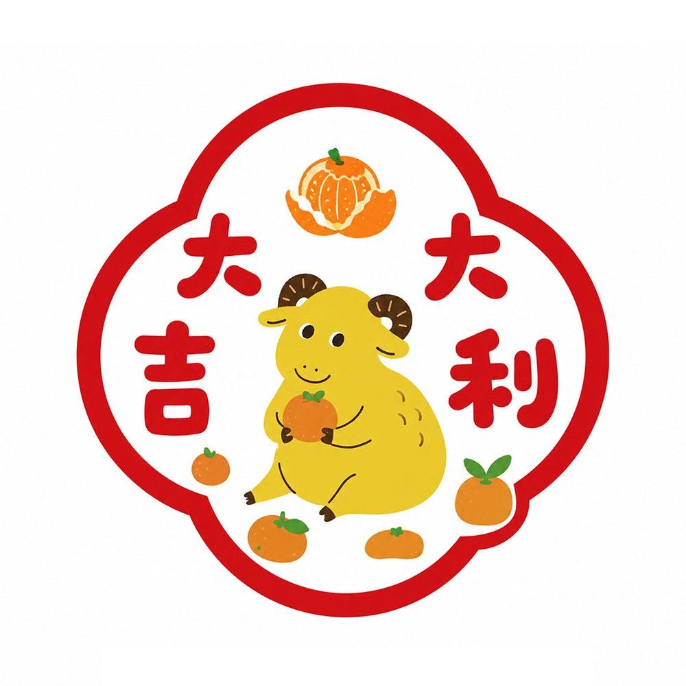 Waterproof 2027 Goat Year Static Cling Decal Lamb Sheep Door Stickers Festive Decorations