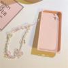 Süßer Rosa Bär Schmetterling Blume Handy-Lanyard Kette Knoten Handy-Lanyard Schlüsselanhänger Frau Mädchen Tasche Kamera Anhänger Für Hülle