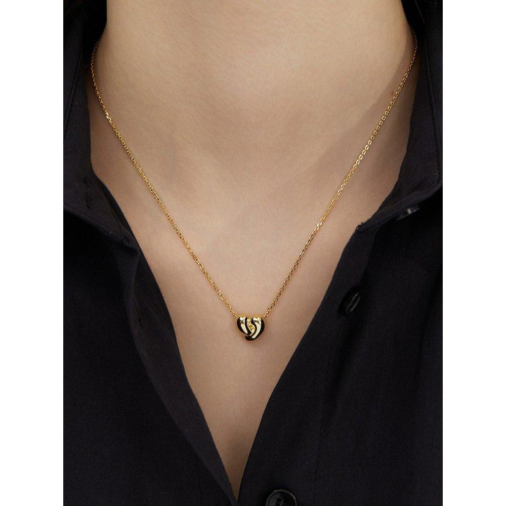 

Etreve Silver (Y) Duet Love Necklace Hl2N4B206Y9450