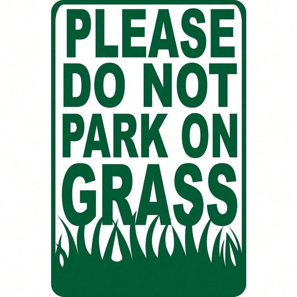 Iron No Parking Sign Farmhouse Decor Metal Warning Plaque Rustic Yard Sign Outdoor Farm Lawn Art 8x12 Inch Tin