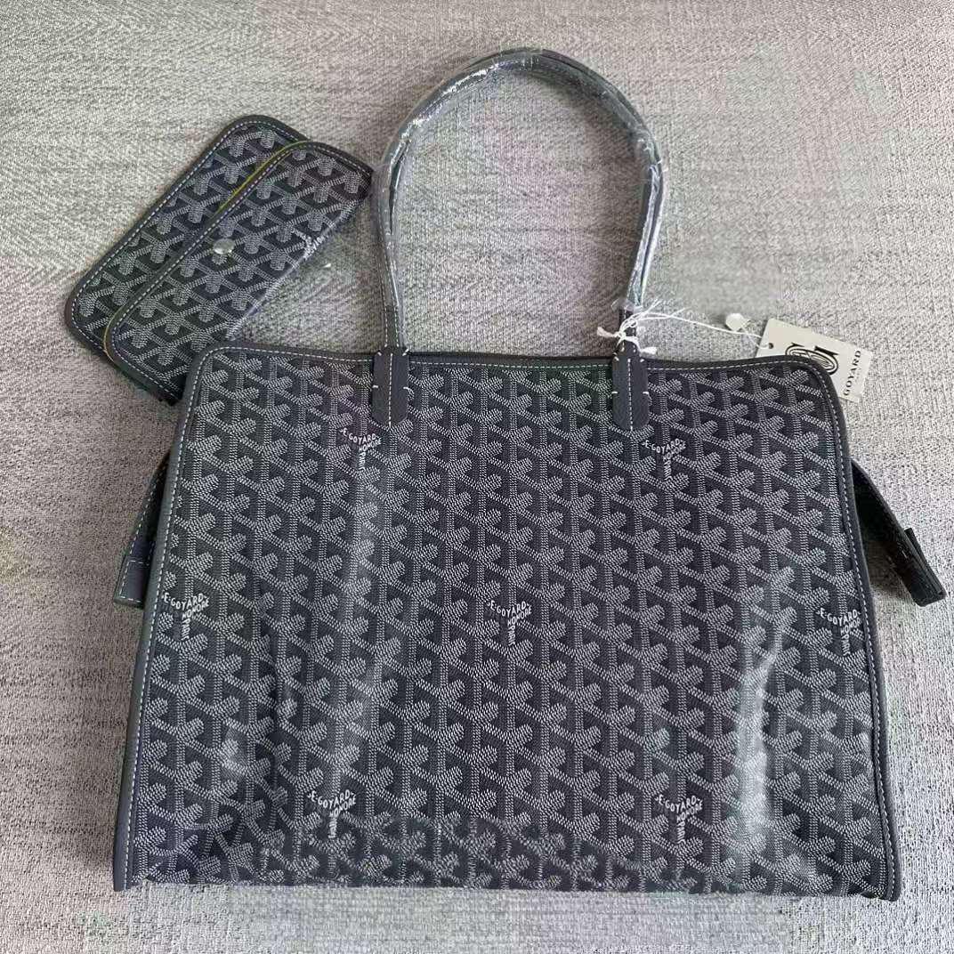 

Goyard Goya Houndstooth Tote: Large Capacity Mother-Child Bag, Shoulder Underarm Commuter Fitness Bag 41x31x16 cm