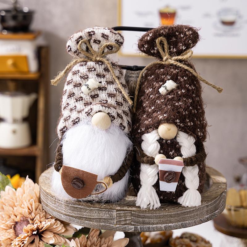 Adorable Swedish Coffee Gnome Plush Doll For Rustic Home Decor And Kitchen Accent