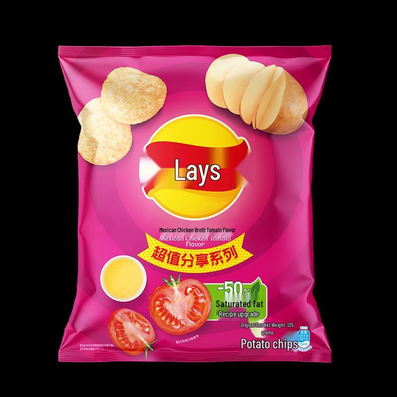 Lay s Mexican Chicken & Tomato Flavor Potato Chips, 3x135g